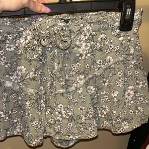 Rewash Floral Green Skirt